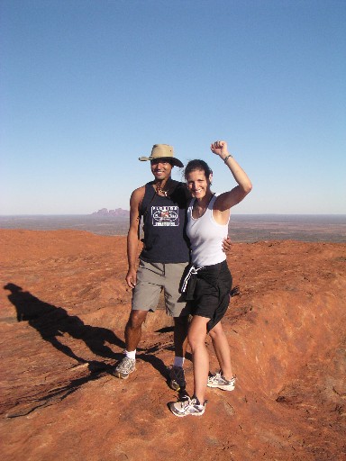 Top of Ayers Rock (Uluru).