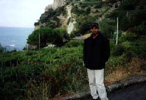 The terraced mountainside