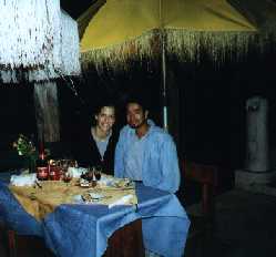 Suhad and I at dinner