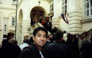 In front of the Imperial chapel