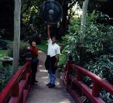 Bayer's Japanese Garden with my aunt