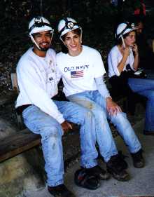 Dirty and tired with sunlight.