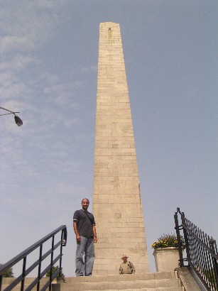 Don't climb up the 394 steps up to the top of the monument in the summer!